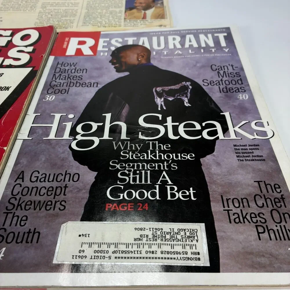 Vintage Michael Jordan Chicago Bulls Publications Magazines Business Newspaper